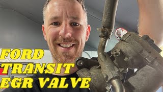 How to replace EGR valve Ford Transit MK7 24 [upl. by Broucek999]