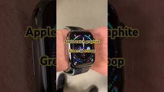 Apple watch graphite 41mm green sportloop [upl. by Enaerb]