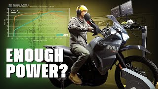 2023 Kawasaki KLR650 S Dyno Test [upl. by Anihtyc144]