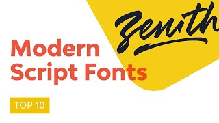 10 Top Beautiful Modern Script Fonts [upl. by Arvo]