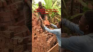 ￼Mama Ugandas son Reagan and his Brothers loading bricks on the vehicle  please subscribe like I￼￼ [upl. by Nosnaj]