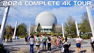 EPCOT 2024 Complete Tour amp Walkthrough in 4K  Walt Disney World Orlando Florida February 2024 [upl. by Ahsenauj]