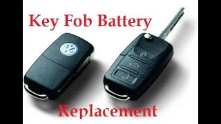 VW Remote Key Battery Replacement Quick amp Easy 2018 [upl. by Gilboa]