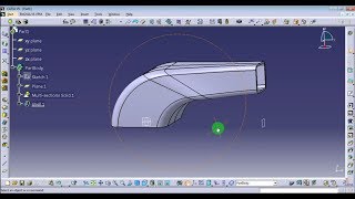 Catia Multi Section Solid [upl. by Hough759]