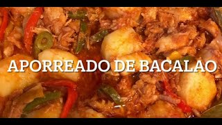 Como hacer aporreado de bacalao o Enchilado de Bacalao [upl. by Nalyac811]