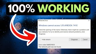 Windows Cannot Access The Network Path Not Found Error Code 0x80070035 FIXED [upl. by Virnelli162]