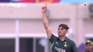 Ubaid Shah 3 wickets vs New Zealand U19  22nd Match  NZ19 vs PA19 [upl. by Nobel]