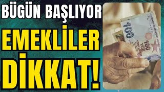 Bugün emekli hesaplarına yatacak Başvuru için neler yapılmalı haber sondakika [upl. by Odnanreh206]