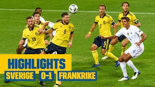 Highlights Sverige  Frankrike 01  Nations League  Uddamålsförlust efter mål av Mbappé [upl. by Nuahsyar]