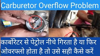 Carburetor Overflow Problem [upl. by Cave]