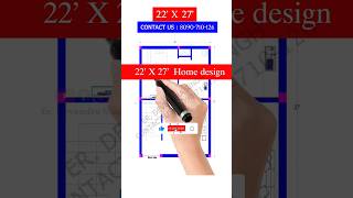 22 x 27 house plan  2227 house plan hindhi housedesign floorplan homeplan home [upl. by Elleon]