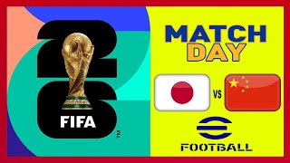 Japan vs China  FIFA World Cup 2026 Qualifiers  Saitama Stadium  Full Match 🔥🎮 [upl. by Seugirdor]