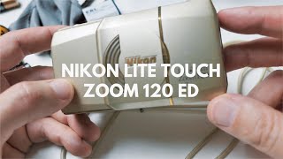 How To USE a NIKON Lite Touch Zoom 120 ED AF  BATTERY Replacement amp REVIEW [upl. by Ellingston589]