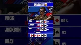 Never seen so many aces in one hand quads aces [upl. by Nhguav]