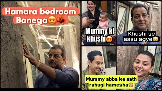 Mai hamesha ke liye sath hojaogi Mummy Abba ke ghar pe🥹🙈 hamare liye ban raha hai bedroom💃 [upl. by Aeduj311]