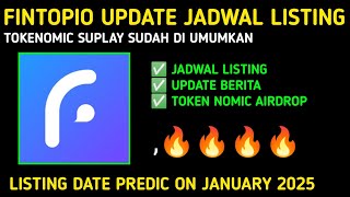 AIRDROP TELEGRAM LISTING  Fintopio listing amp Tokenomic dan pembagian tokens sudah siap [upl. by Cahan]