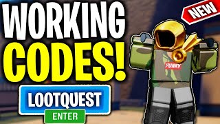 ALL NEW Loot Quest Codes 2021 November  Roblox LootQuest Codes November 2021 [upl. by Hilten6]