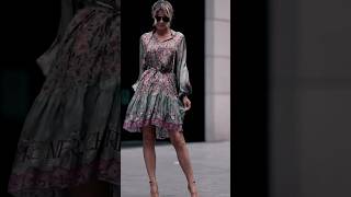 From City Streets to Cocktail Hour Styling a Versatile Printed Dress ootd chicstyle fallfashion [upl. by Emia]