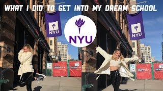 How I Got Into My Dream College NYU My Stats  Advice [upl. by Mccoy374]