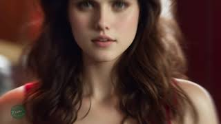 Alexandra Daddario Stuns in Red Tops Fashion Elegance by Ai [upl. by Anitrebla]