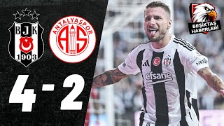 Beşiktaş 42 Antalyaspor  Maç Özeti  Önemli Kareler [upl. by Rehotsirk]