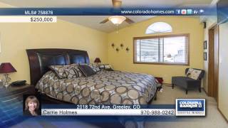 2018 72nd Ave Greeley CO Homes for Sale  coloradohomescom [upl. by Anes]