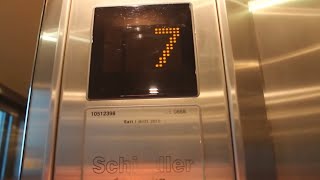 Schindler EuroLift MRL Traction elevator  Quality Hotel Narvik Norway [upl. by Nylodam792]