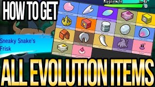 Where to Get All EVOLUTION ITEMS in Pokemon Sun and Moon  Austin John Plays [upl. by Richarda]