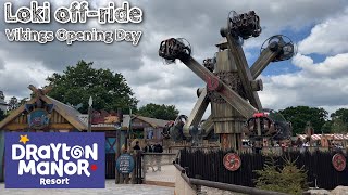 Loki  Vikings Opening Day  Drayton Manor Resort  May 2022  4K [upl. by Maddi943]