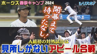 一体誰がスタメンに？ ホークス対外試合で超アピール合戦開幕【シリスポ！ホークスこぼれ話】 [upl. by Fredkin]