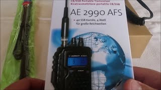 Notfunkequipment Albrecht AE 2990 AFS 1012m amp Antenne ABBREE AR152A [upl. by Poland107]