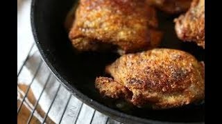 Air fryer Seasoned Breadcrumb Chicken Thighs in a Todd English Air Fryer [upl. by Cirenoj]