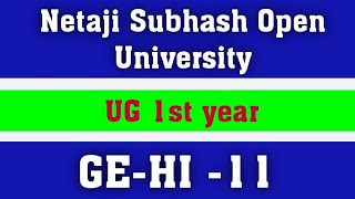 NSOU ASSIGNMENT ANSWERS NSOU UG GEHI 11 Assignment answers 2024  ug gehi 11 Assignment answers [upl. by Sul]