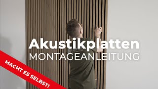 Wie installiere ich Akustikplatten ❓ Montageanleitung 🔨  Lameo [upl. by Fredek]