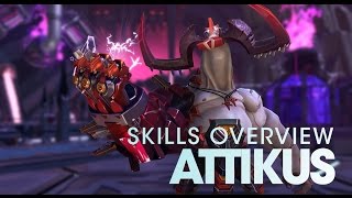 Battleborn Attikus Skills Overview [upl. by Komsa]