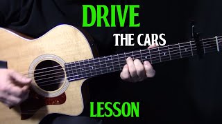 how to play quotDrivequot by The Cars on guitar  acoustic guitar lesson tutorial [upl. by Kenric606]