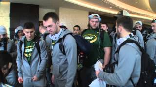 NDSU Football Team Arrival [upl. by Abibah271]