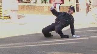 Dancing policeman Americas most entertaining traffic cop [upl. by Demmahum]