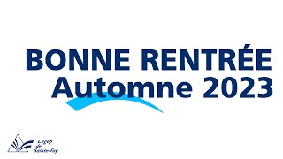 Cégep de SainteFoy  Bonne rentrée 2023 [upl. by Sherr]