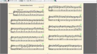 Machiavellian Bach played through MIDI  sheet music [upl. by Yrrehs]