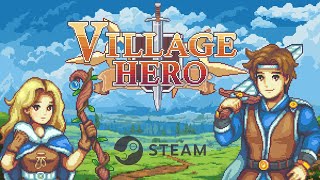 Pixel MMORPG Village Heroes Coming to Steam Nov 21 Team Up to Raid Bosses [upl. by Kelsi]