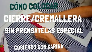 13CÓMO COLOCAR CIERRE  CREMALLERA A PANTALÓN SIN PRENSATELAS ESPECIAL [upl. by Amimej]