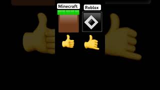 🤙Roblox 👍 Minecraft ￼ [upl. by Ilujna]