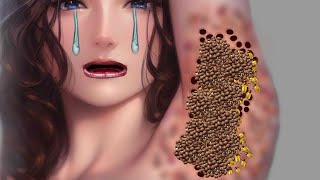 ASMR Armpit Cleaning ASMR Animation Maggots Removal Treatment [upl. by Eerol52]