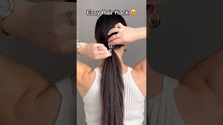 Easy hair hack for medium and long hair 😍✅ hairstyle hairhacks hairtok hair explorepage [upl. by Consalve]