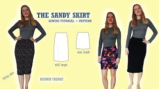 The Sandy skirtsewing tutorial  patternbeginner friendly [upl. by Adnileb661]