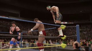 Steiner Brothers vs The Dangerous Alliance Tag Title Match  WCW WrestleWar 92 WWE 2K16 Universe [upl. by Alihet793]