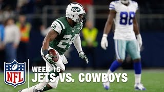 Matt Cassel Throws A Terrible Interception to Darrelle Revis  Jets vs Cowboys  NFL [upl. by Richter117]