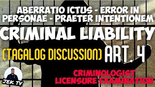 CRIMINAL LIABILITY TAGALOG DISCUSSION [upl. by Ilehs]