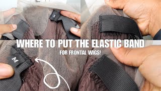 Elastic Band Method On Frontal Wig  Where Does The Elastic Band Go  Dolce Mateo [upl. by Sherwynd]